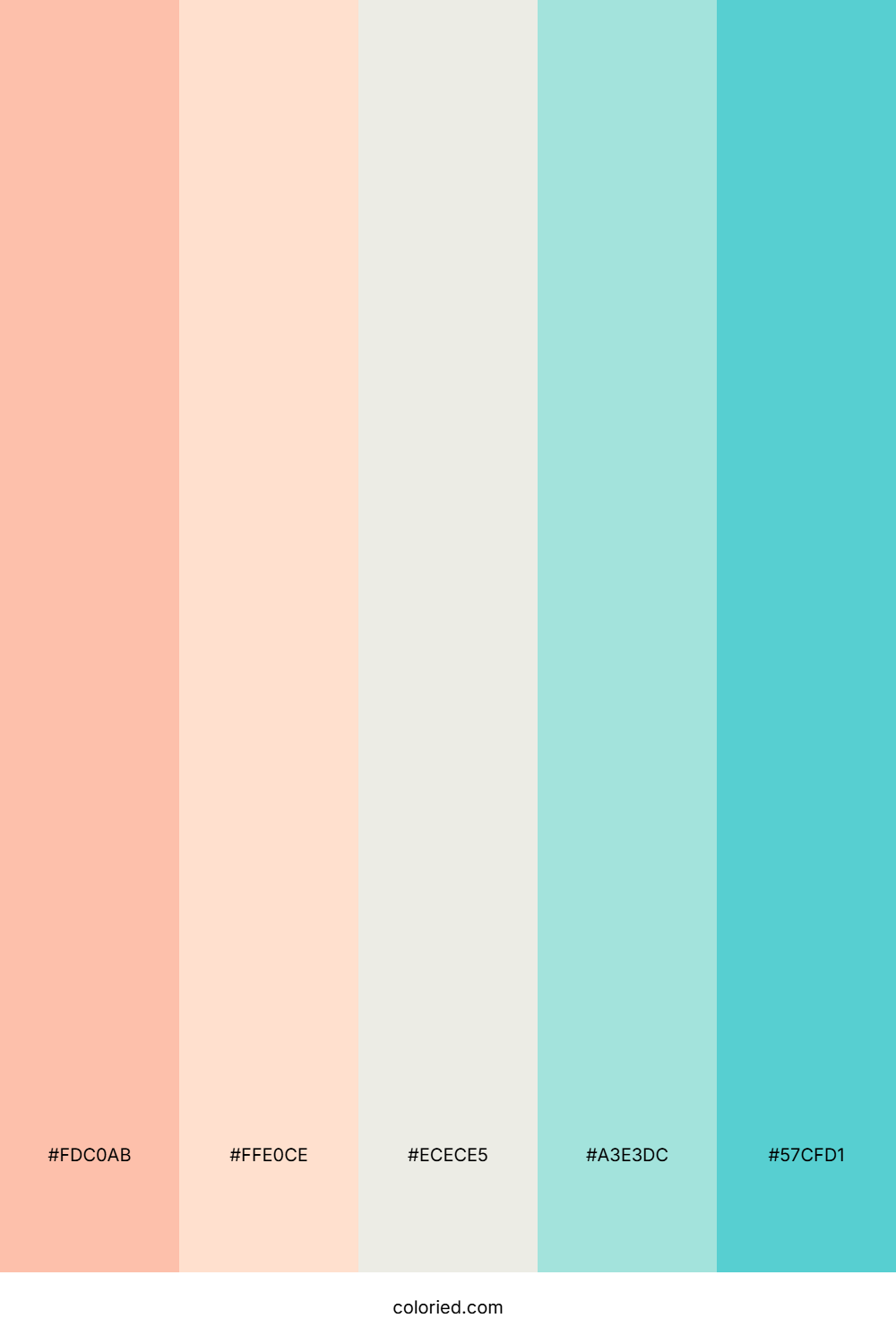 Soft Coral Breeze Color Palette