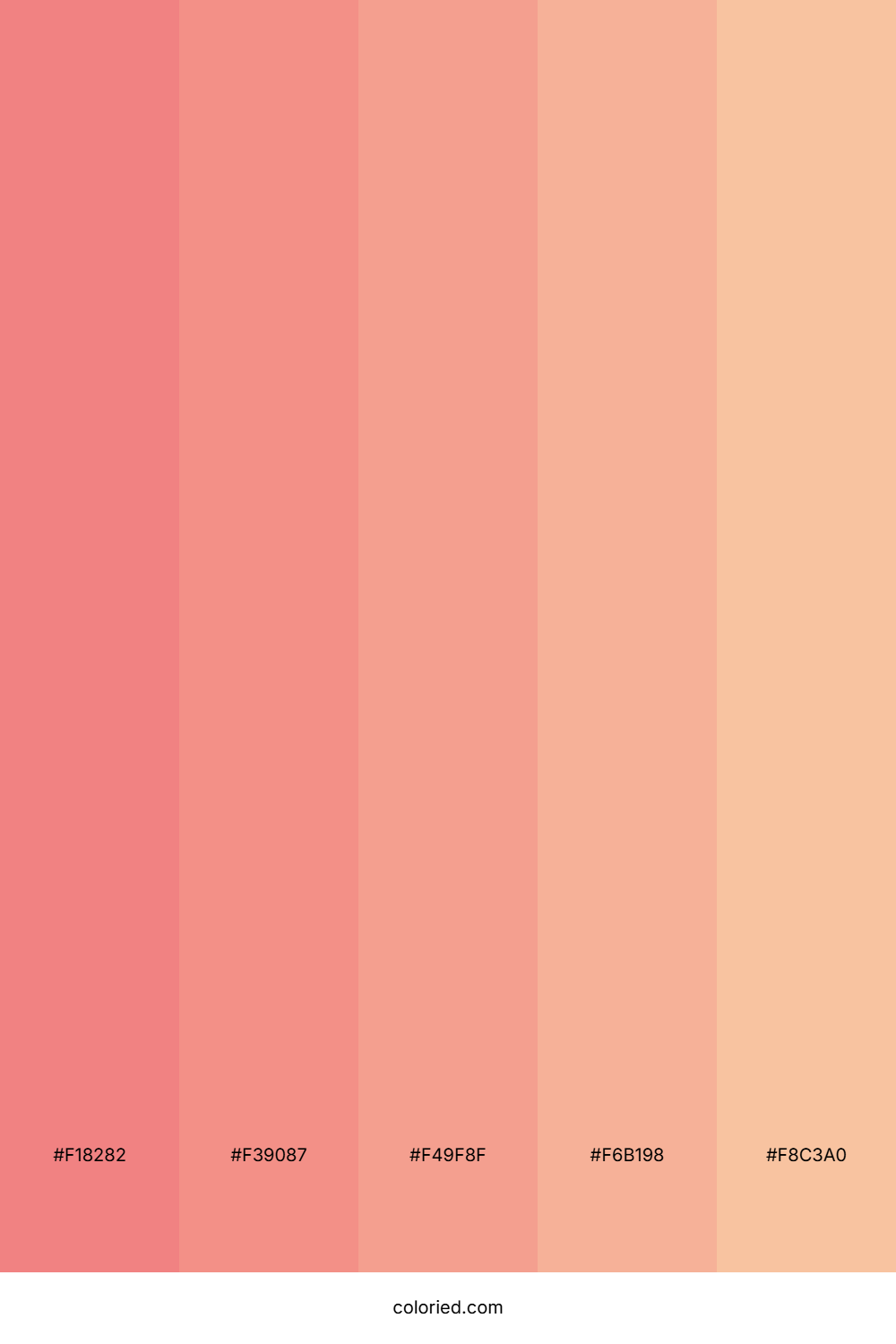 Soft Coral Gradient Color Palette