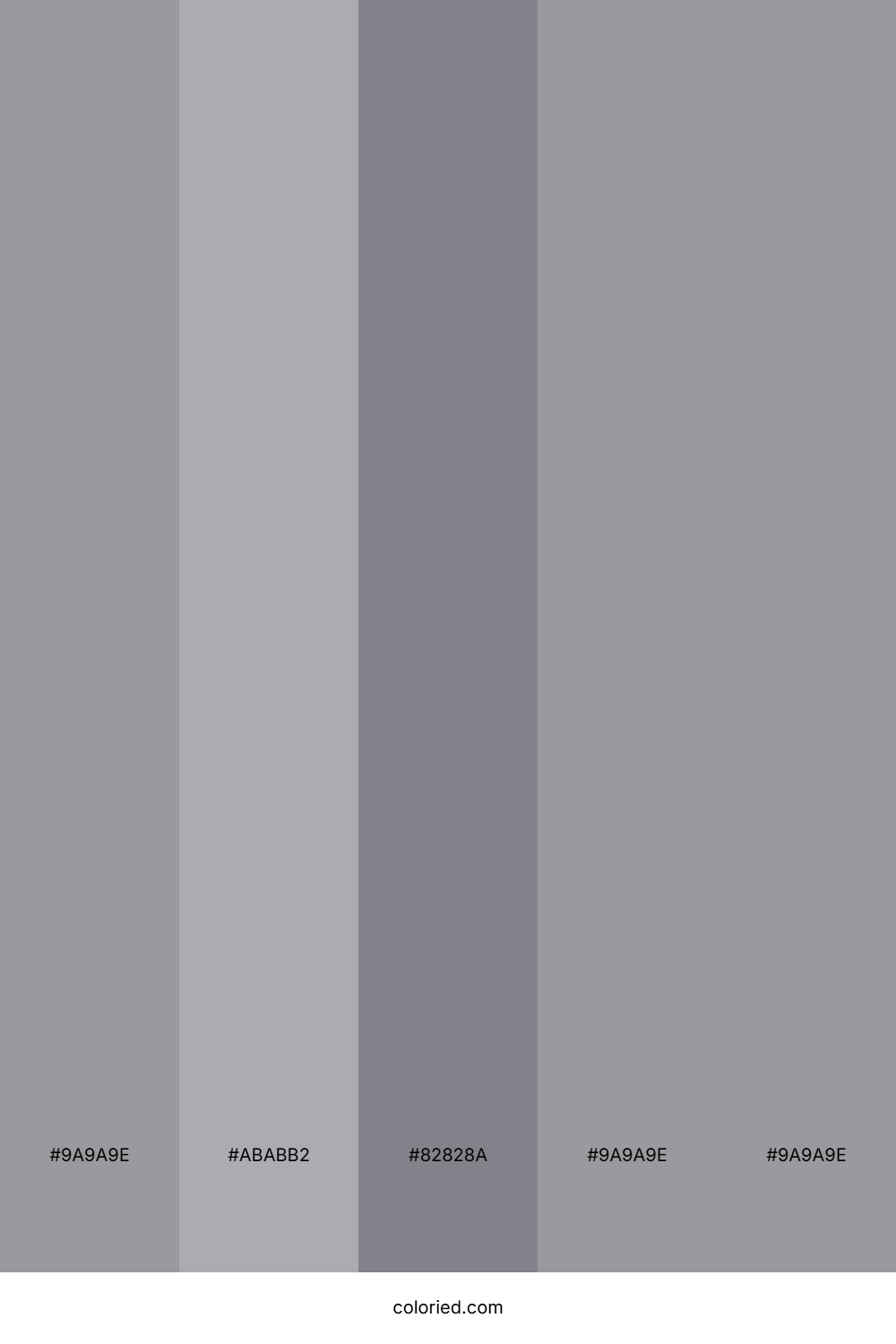 Soft Gray And Charcoal Color Palette