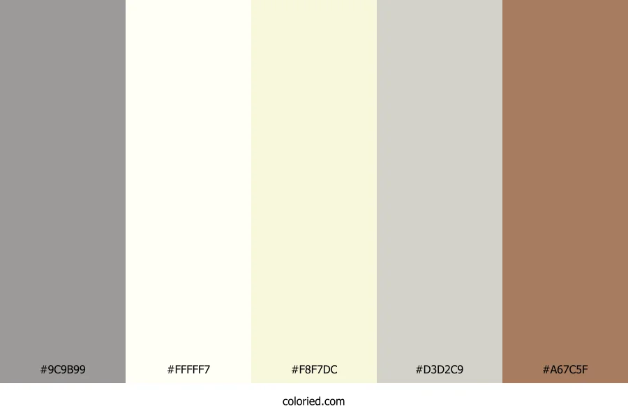 Soft Gray and Ivory Color Palette