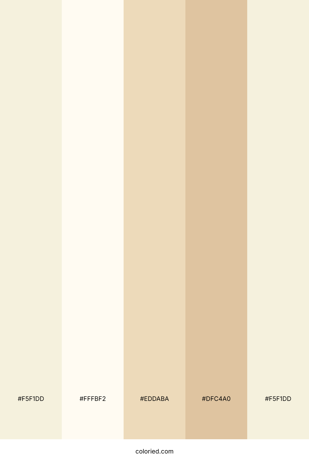 Soft Ivory And Sand Color Palette