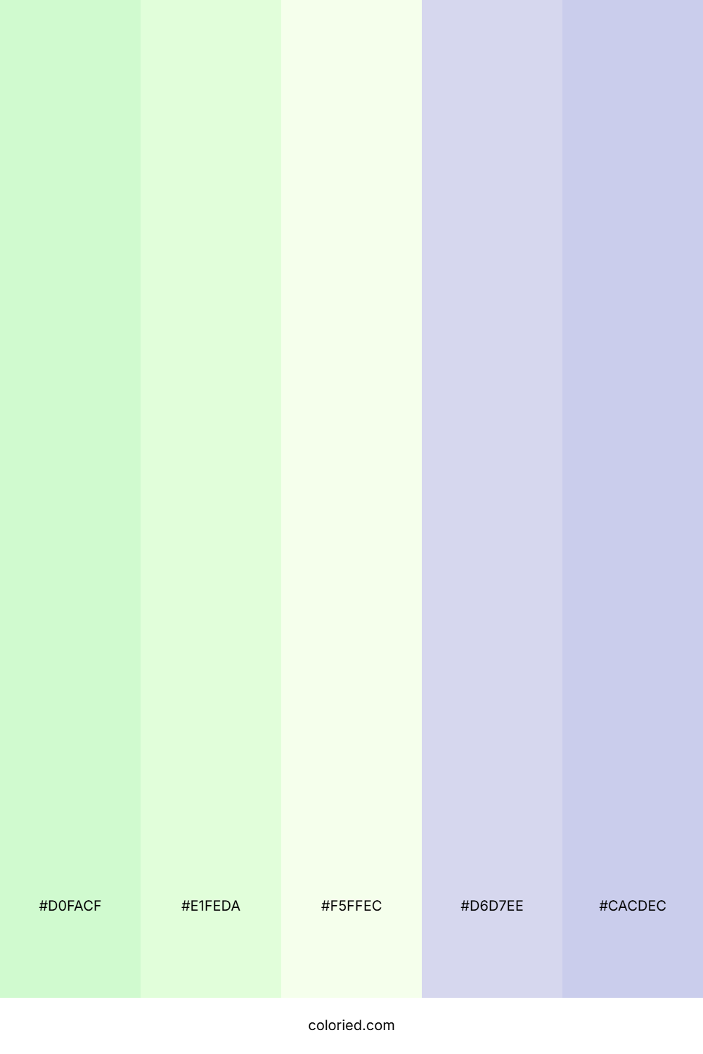 Soft Mint Lilac Color Palette