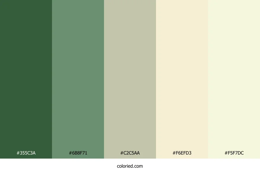 Soft Nature Gradient Color Palette