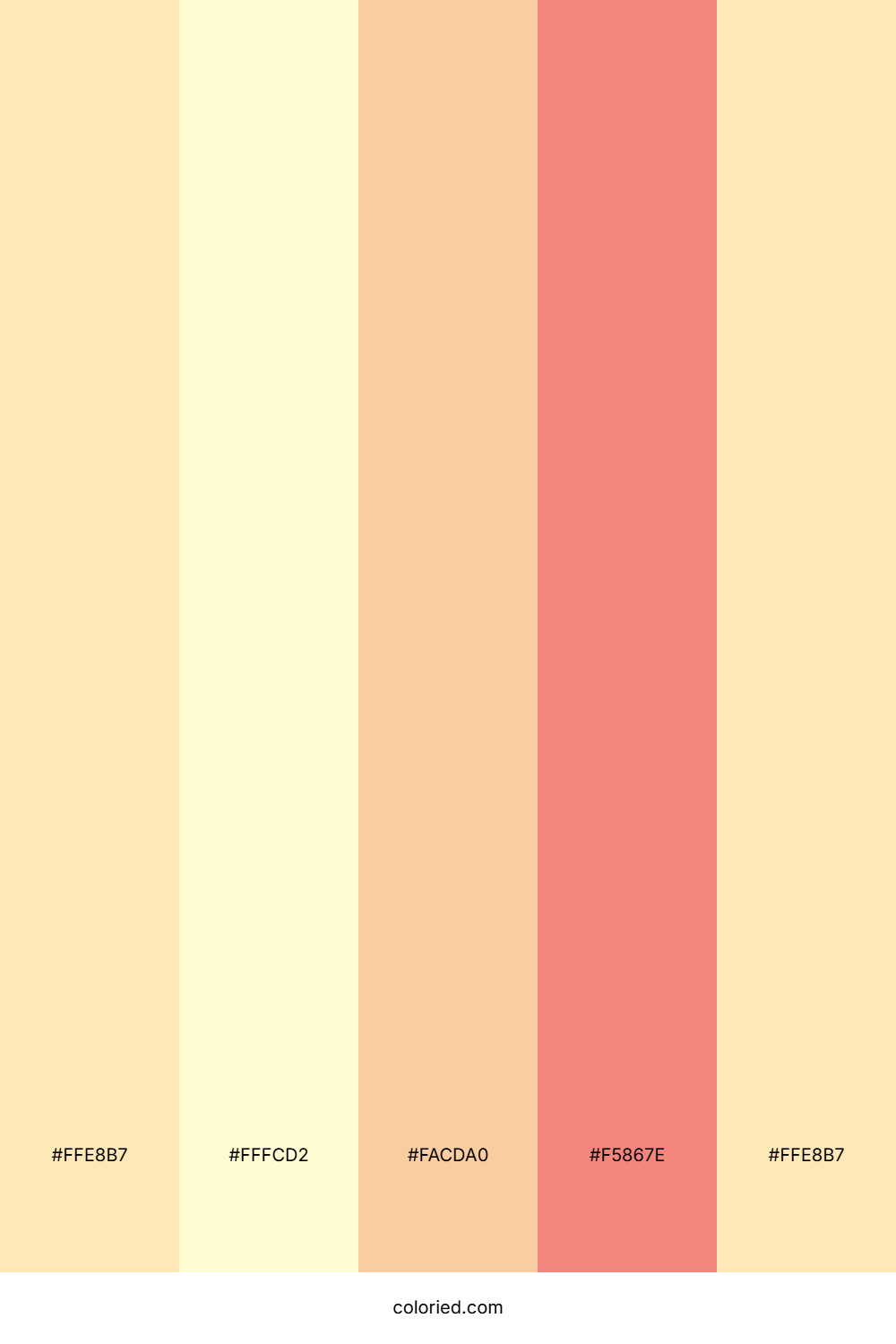 Soft Peach And Coral Color Palette