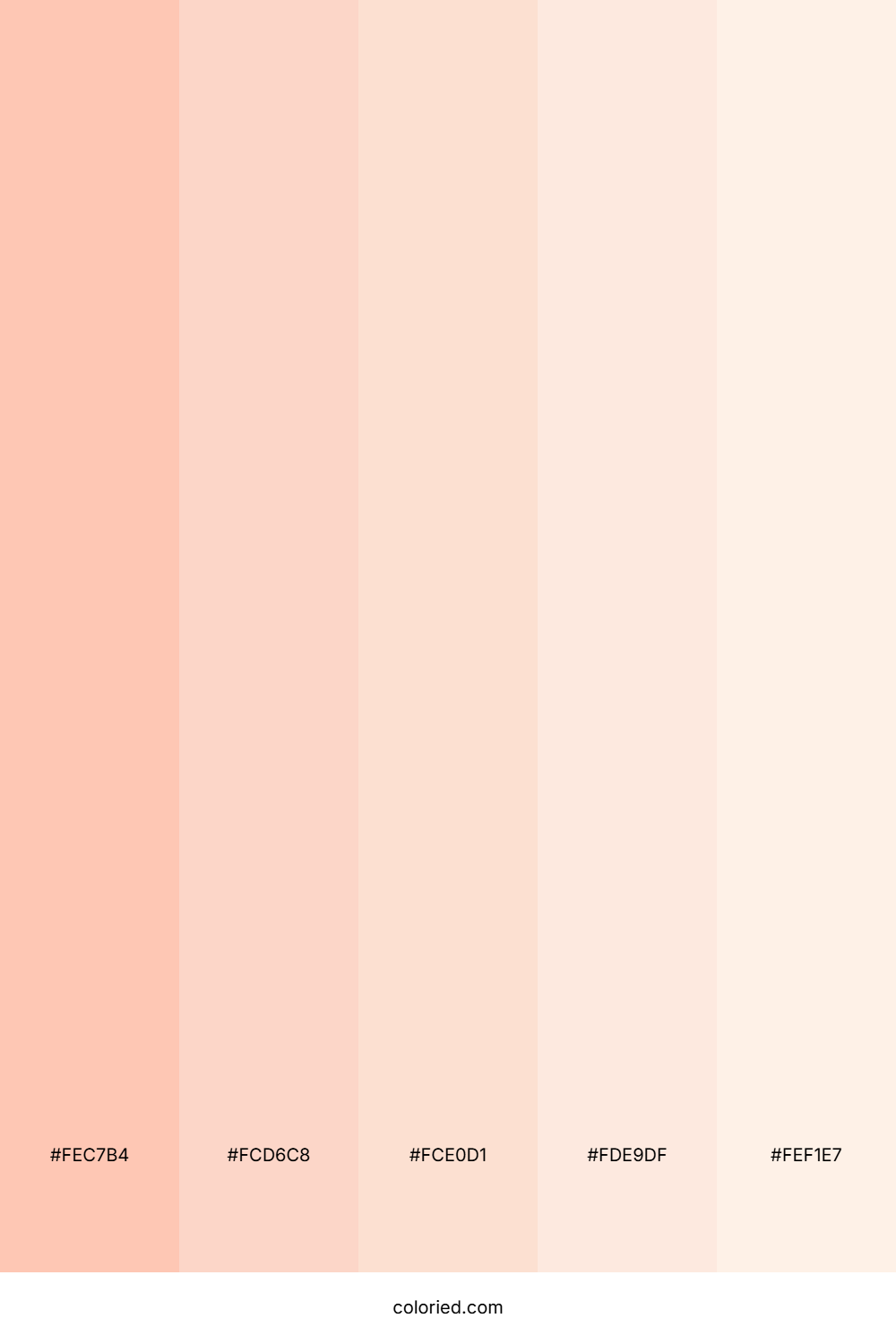 Soft Peach and Light Pink Color Palette
