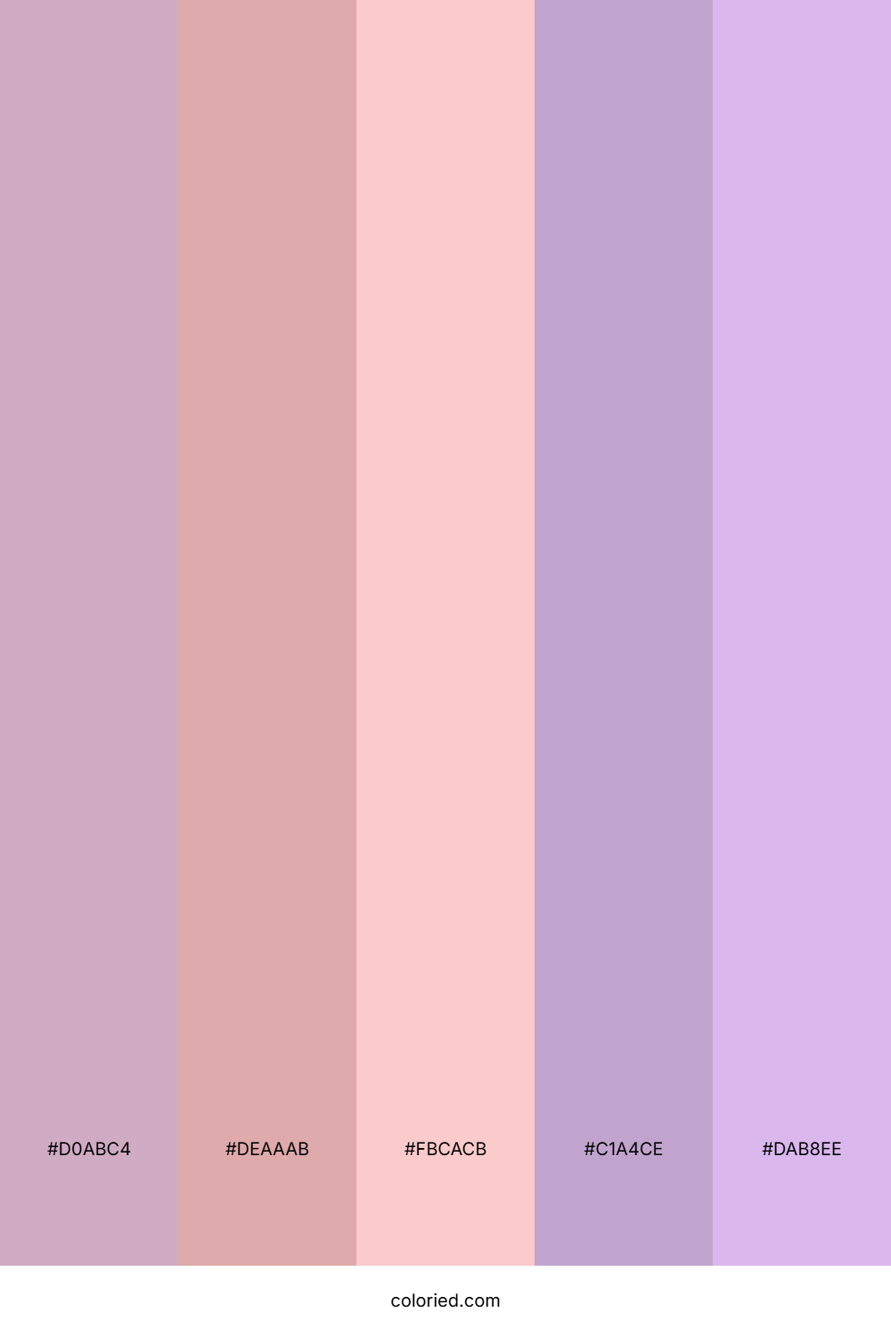 Soft Pink and Lavender Color Palette
