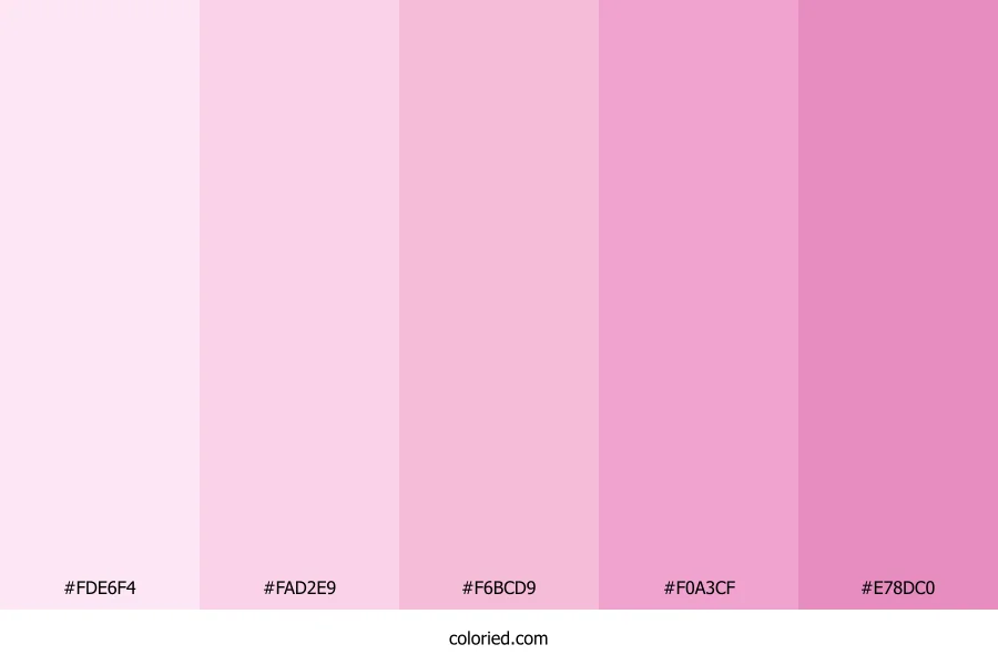 Soft Pink and Lilac Color Palette