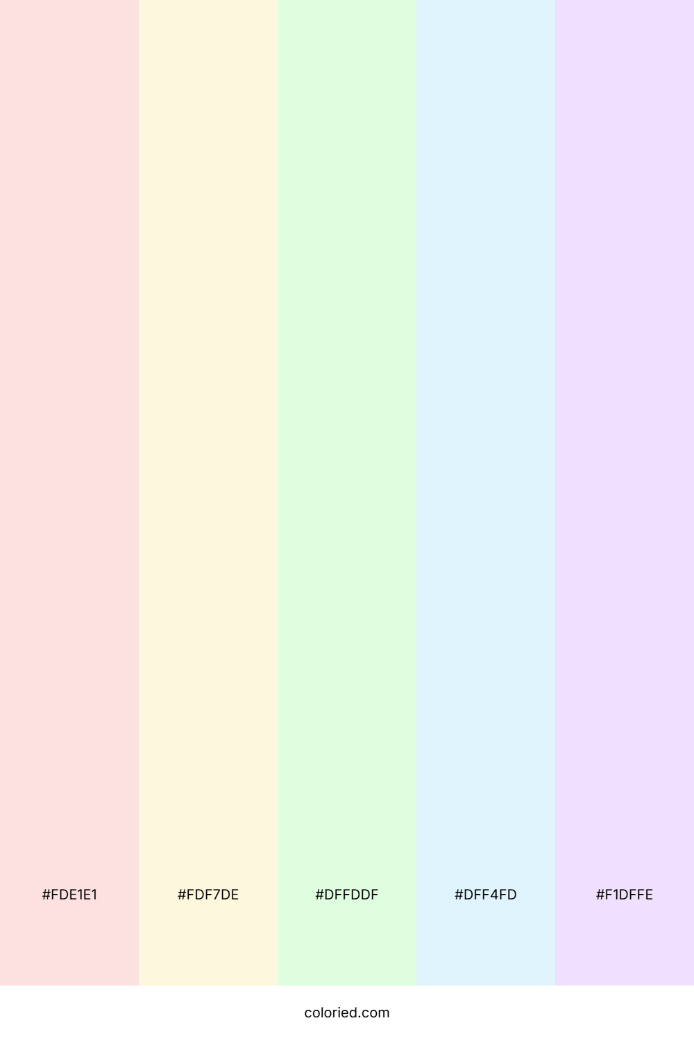 Soft Pink and Pale Blue Color Palette
