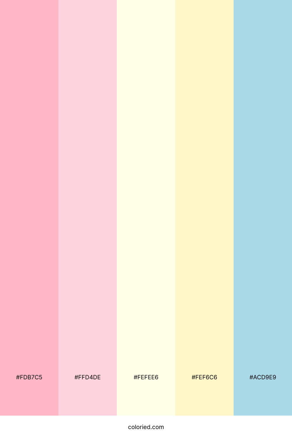 Soft Pink And Pale Yellow Color Palette