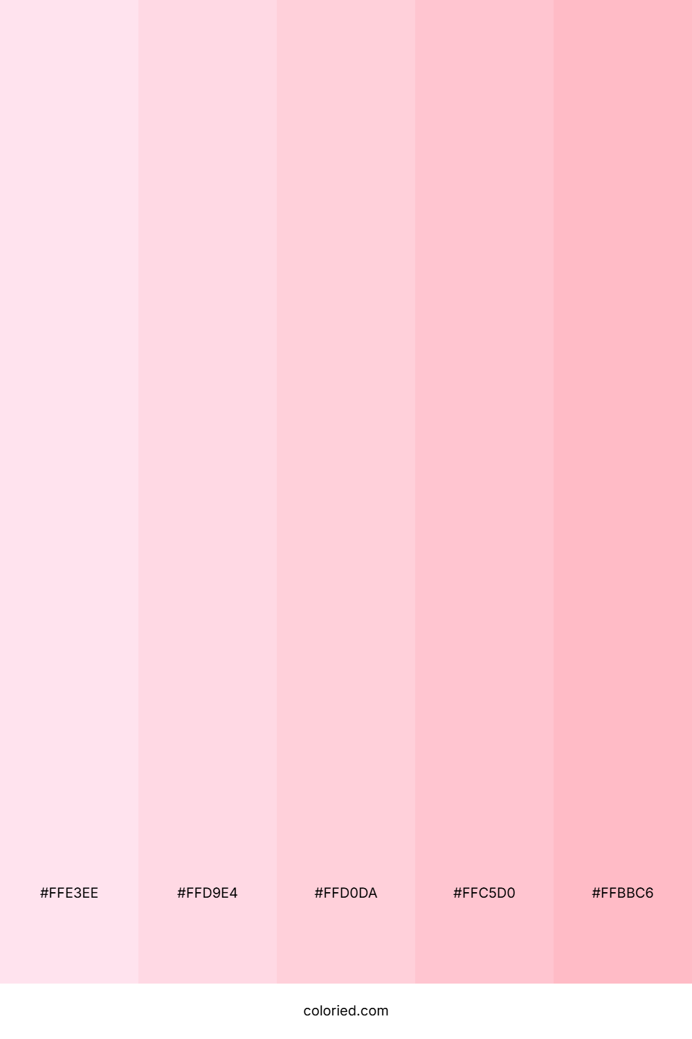 Soft Pink Blossom Color Palette