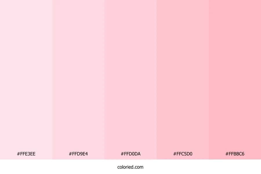 Soft Pink Blossom Color Palette