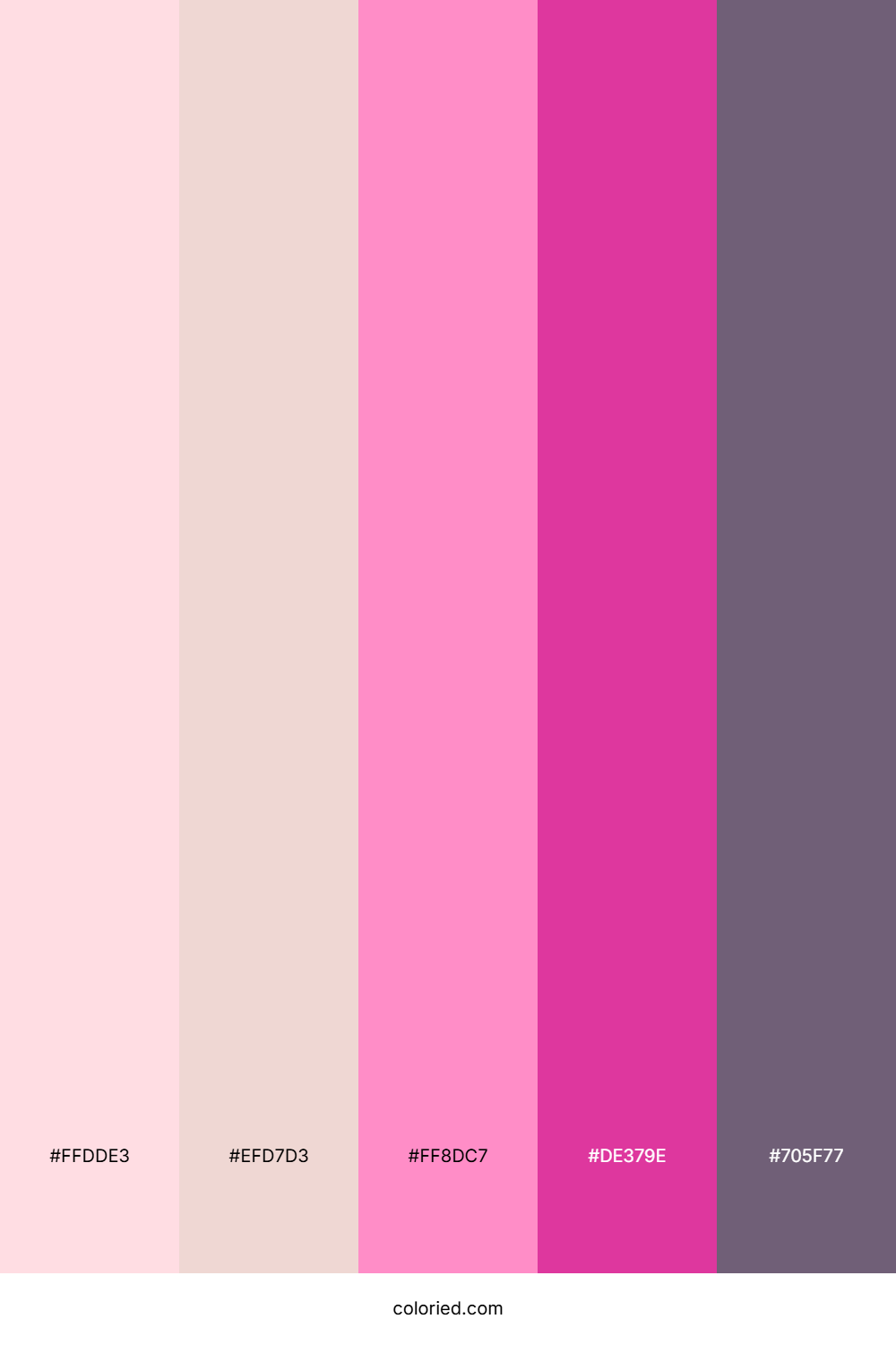 Soft Pink Delight Color Palette
