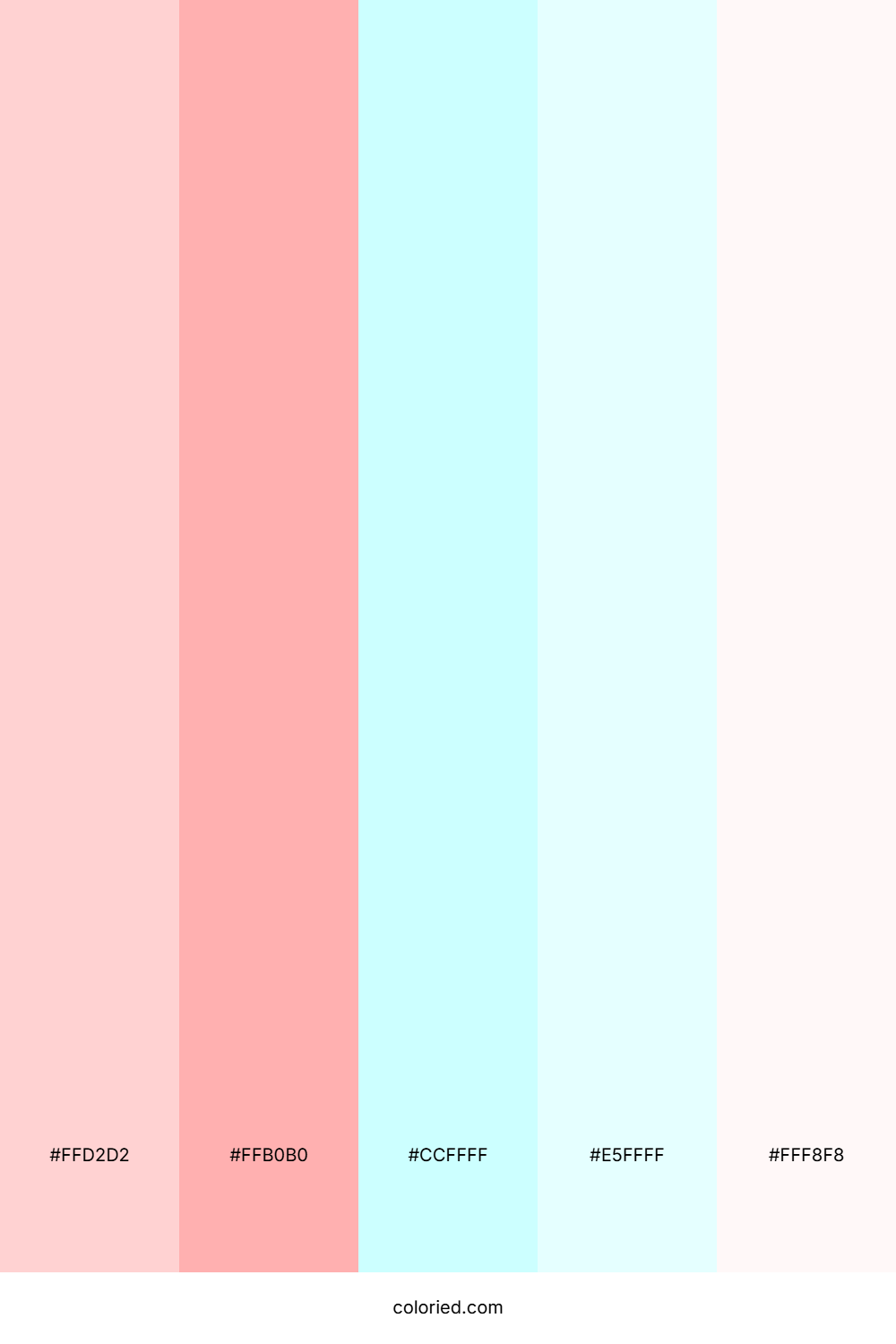 Soft Pink Ice Color Palette