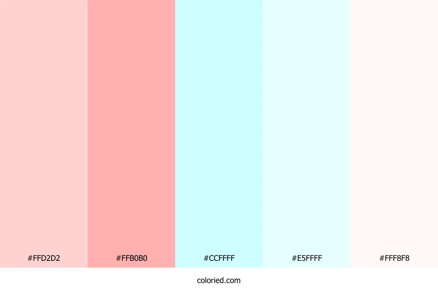 Soft Pink Ice Color Palette