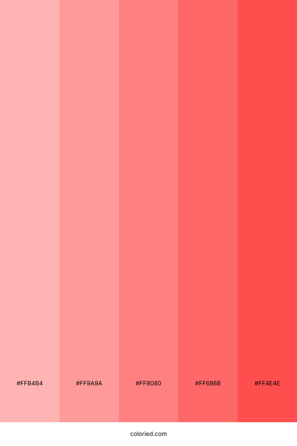Soft Red Color Palette