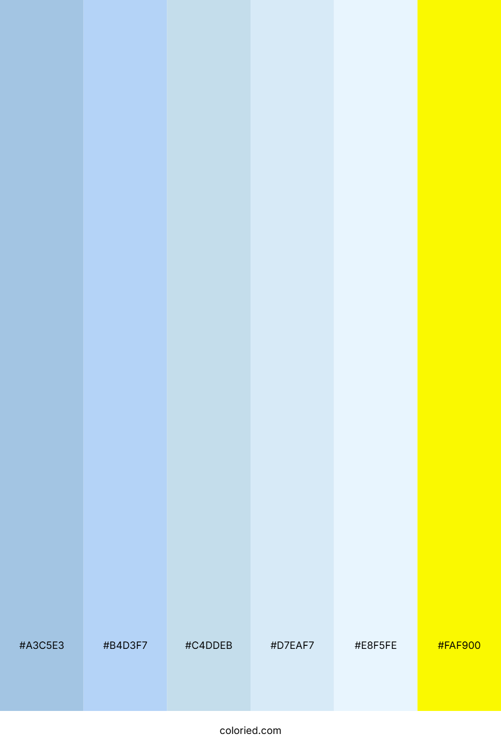 Soft Sky and Lemon Color Palette