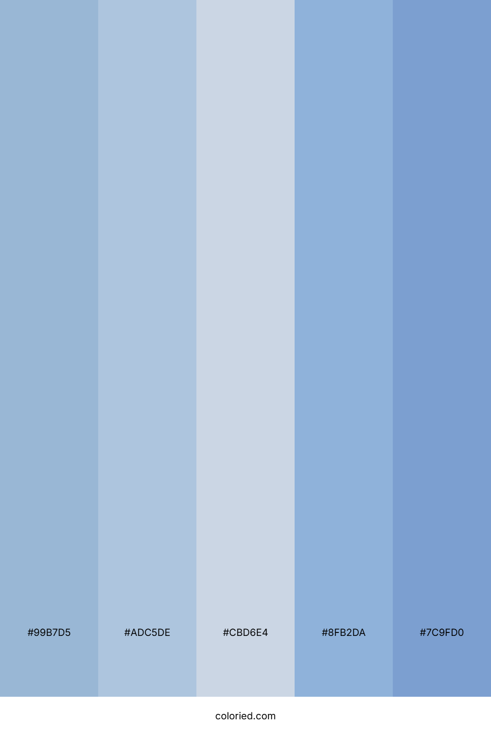 Soft Sky and Mist Blue Color Palette