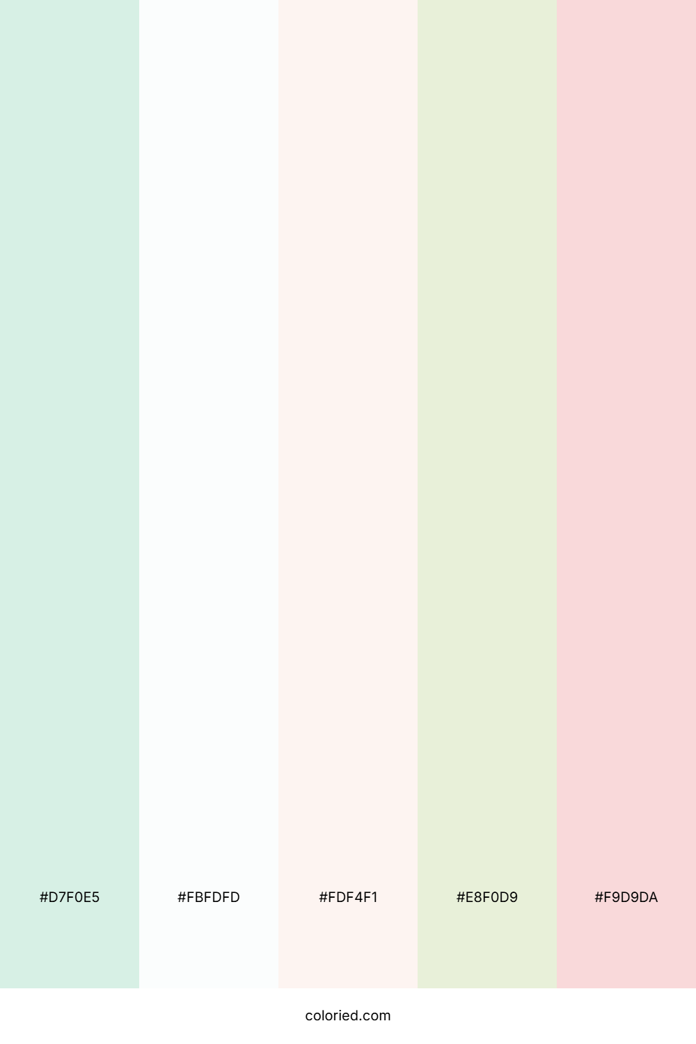 Soft Teal And Pink Color Palette