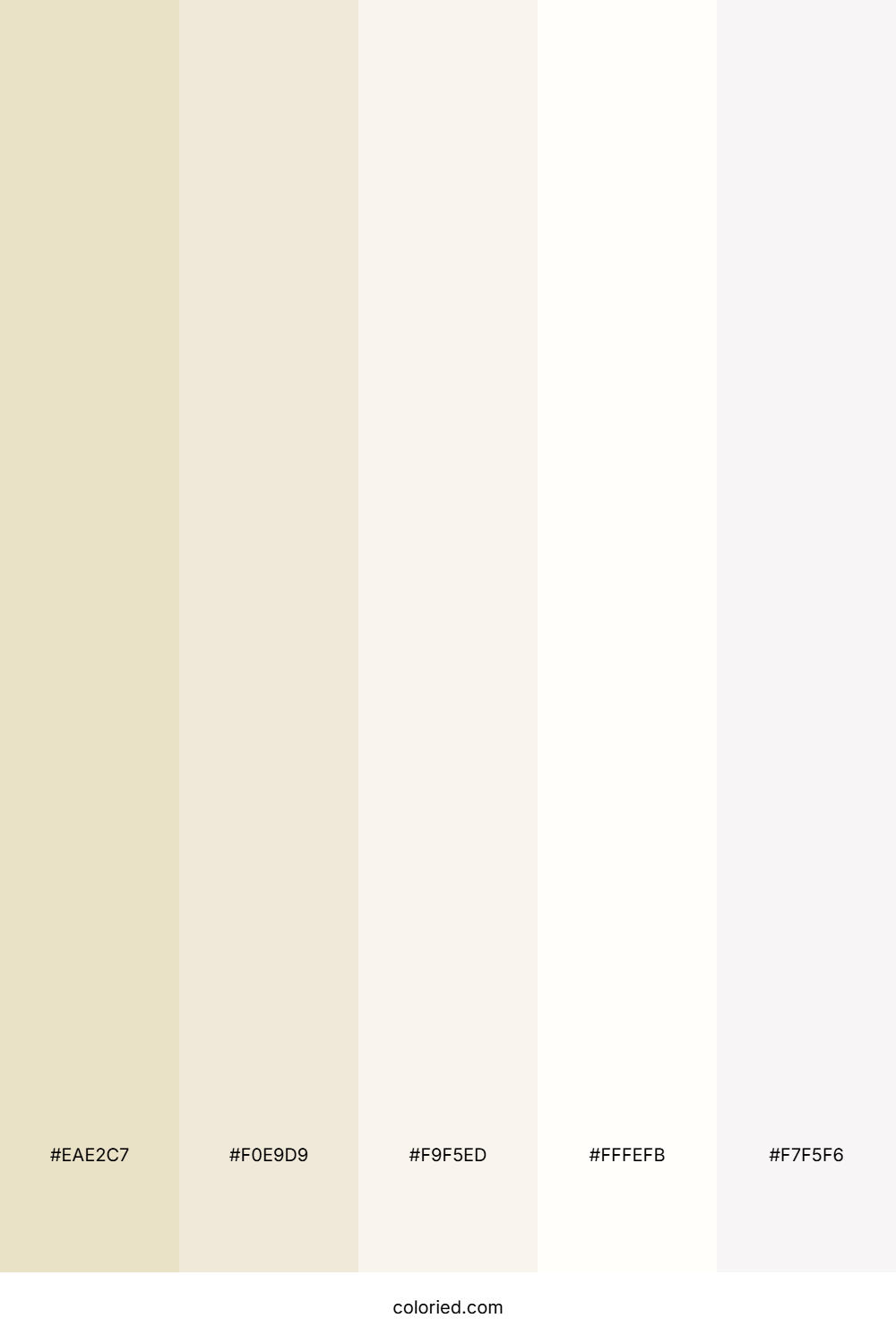 Soft White and Cream Color Palette