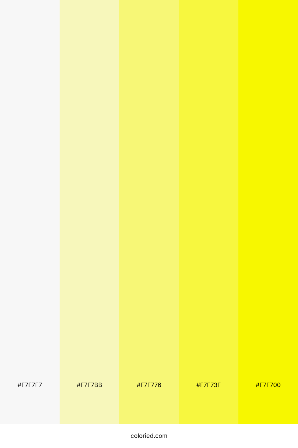 Soft White and Lemon Yellow Color Palette