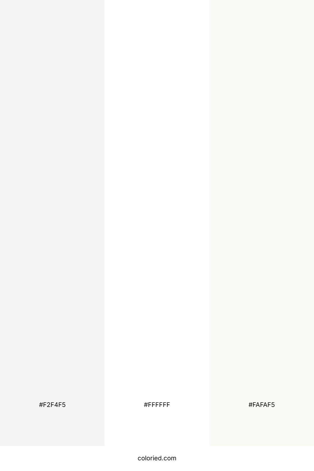 Soft White and Matte White Color Palette