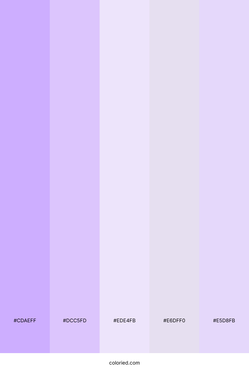 Soft Wisteria Haze Color Palette