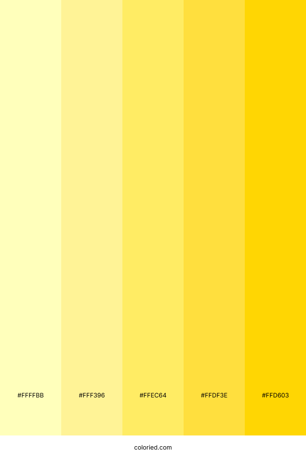 Soft Yellow and Golden Color Palette