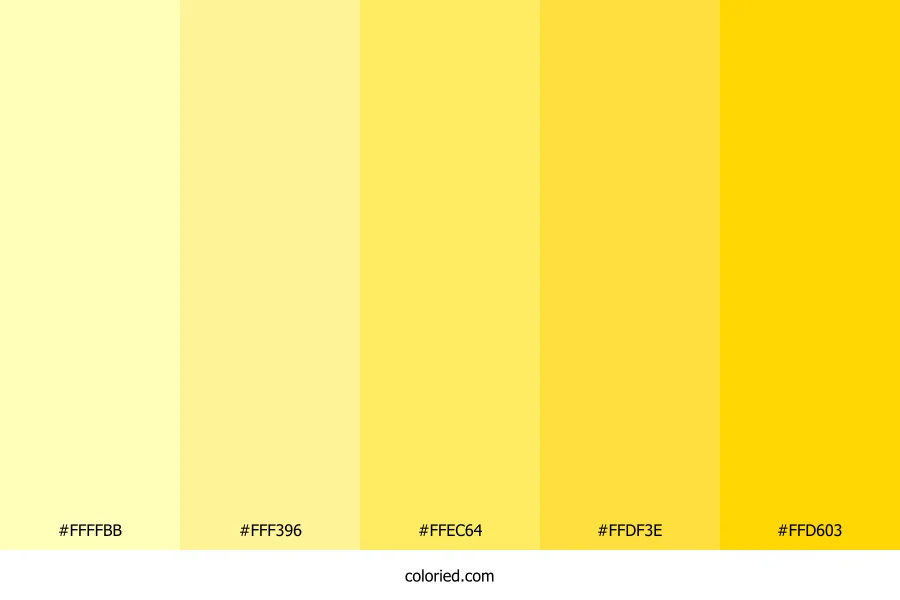 Soft Yellow and Golden Color Palette