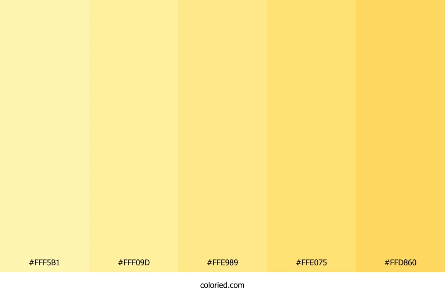 Soft Yellow Color Palette