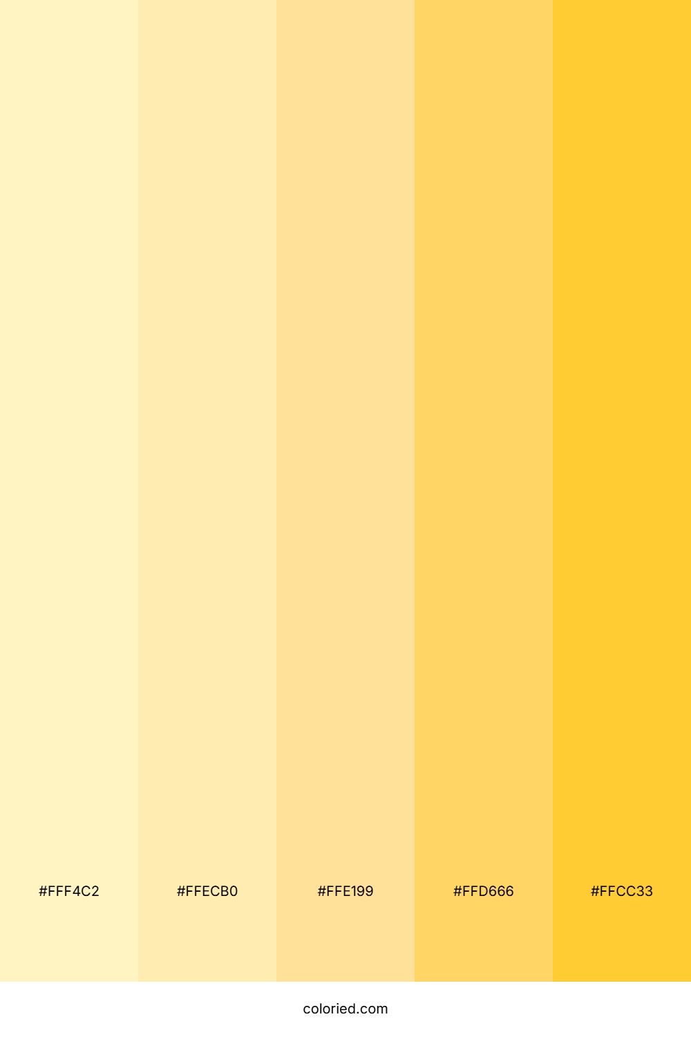Soft Yellows Color Palette