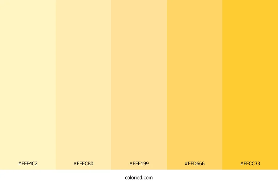 Soft Yellows Color Palette