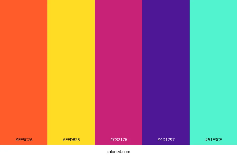 Solar Flare Prism Color Palette