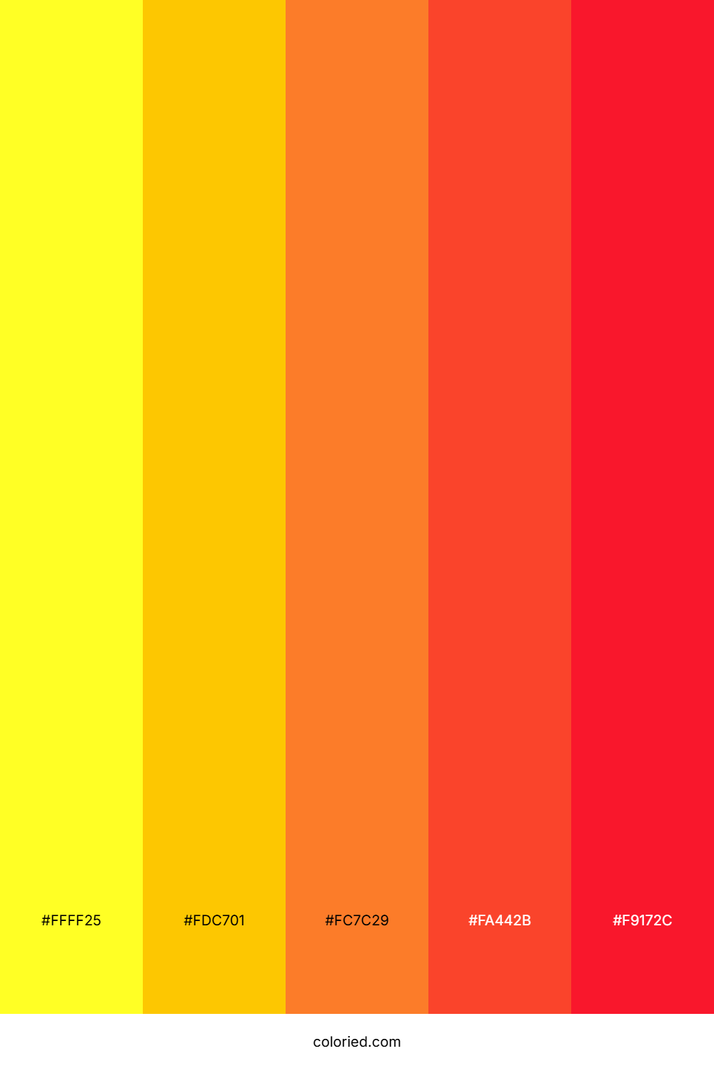 Solar Radiance Blaze Color Palette