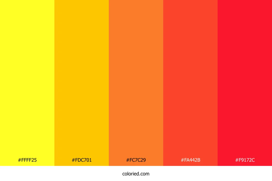 Solar Radiance Blaze Color Palette