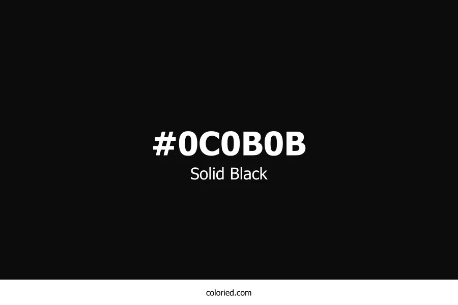 Solid Black Color