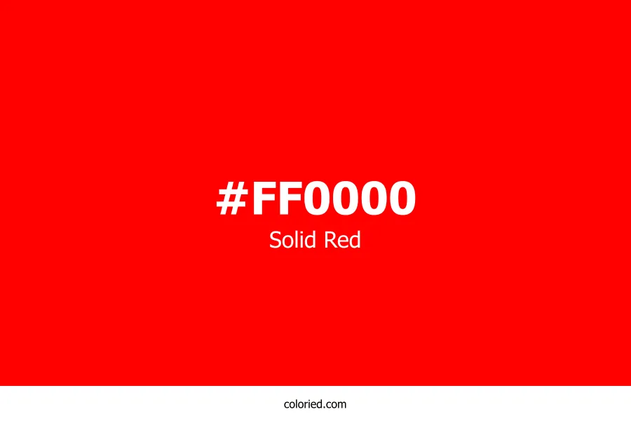 Solid Red Color