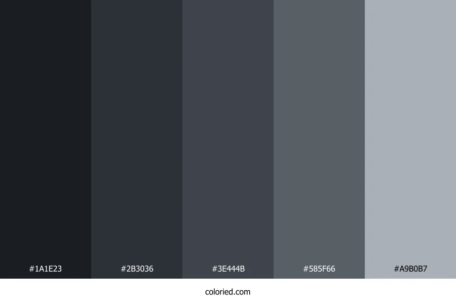 Space Gray Color Palette