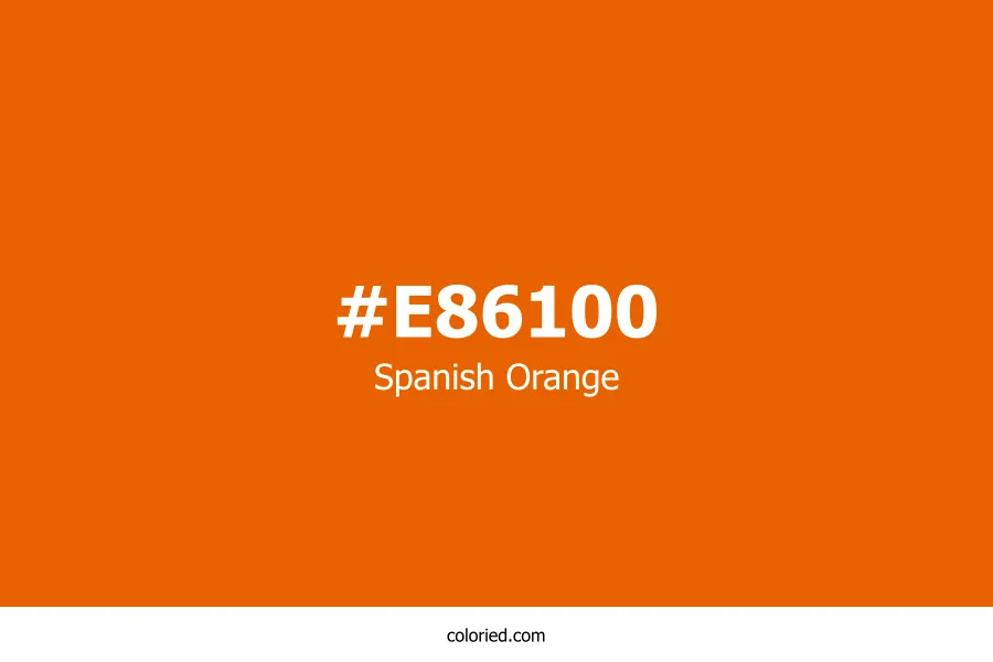 Spanish Orange Color Hex Code