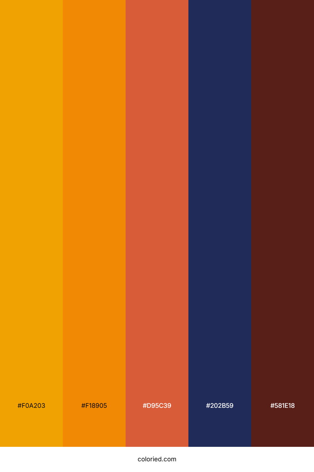Spiced Orange Horizon Color Palette