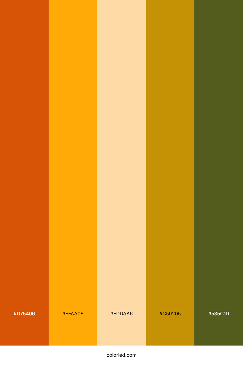 Spiced Pumpkin Grove Color Palette