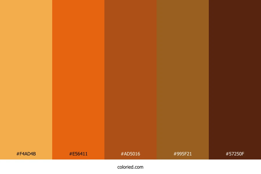 Spiced Pumpkin Radiance Color Palette