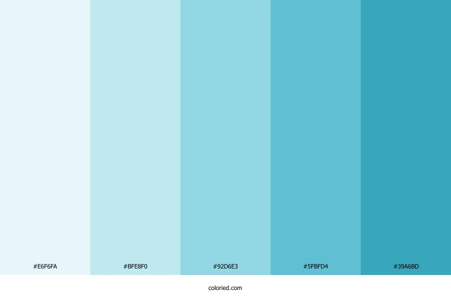 Spring Blue Color Palette