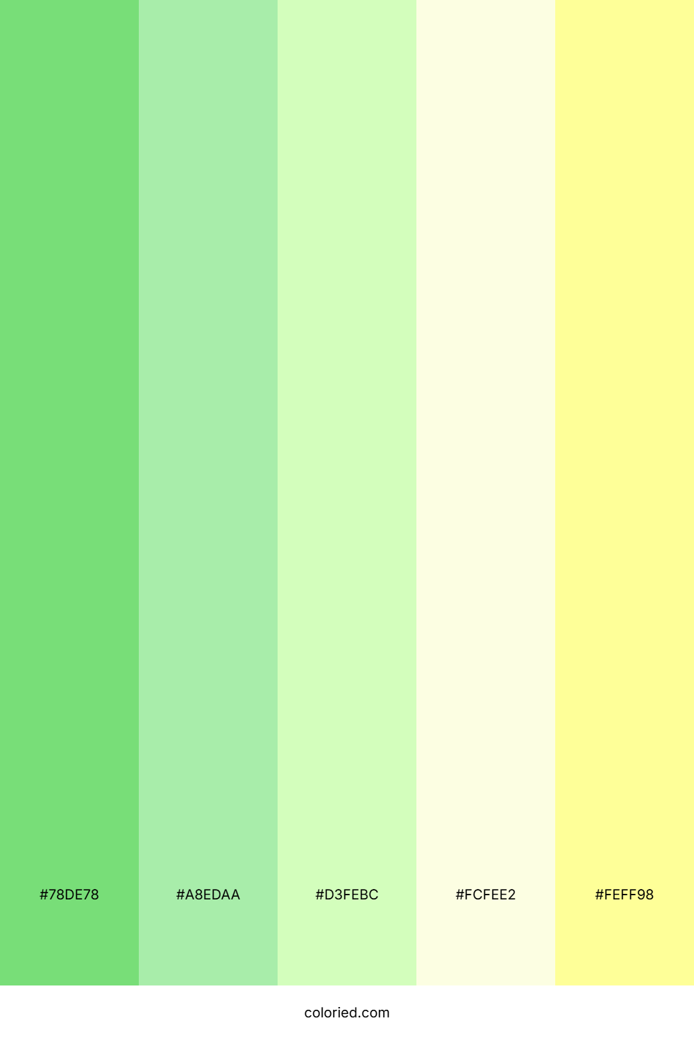 Spring Green and Lemon Color Palette