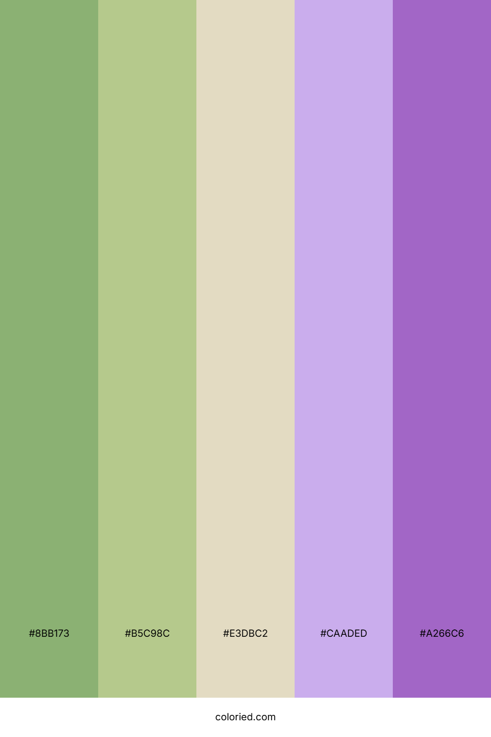 Spring Lilac Meadow Color Palette