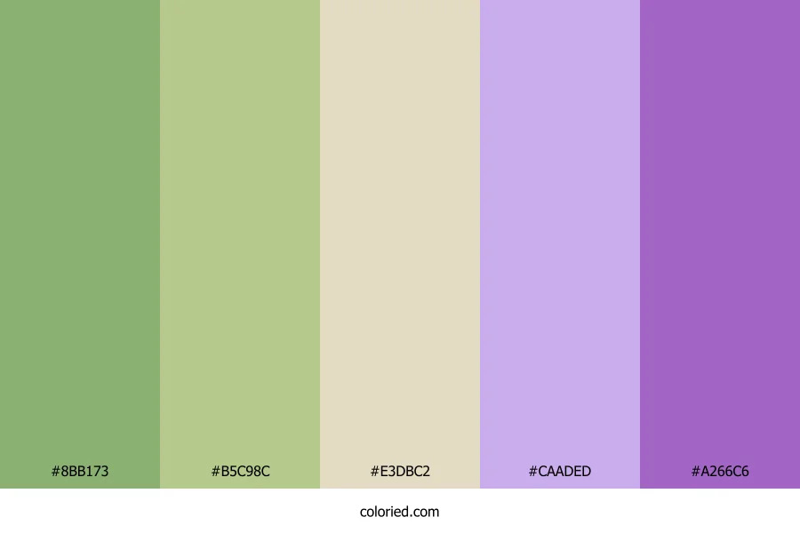 Spring Lilac Meadow Color Palette