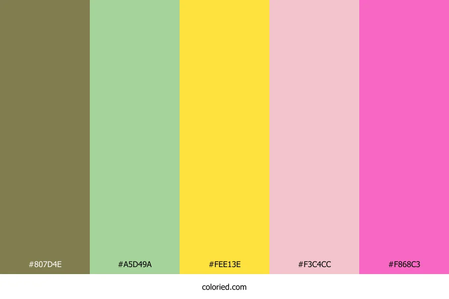 Spring Meadow Blossom Color Palette