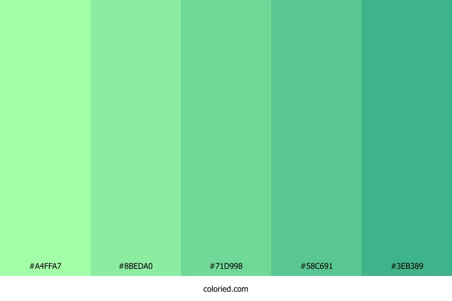 Spring Mint Meadow Color Palette
