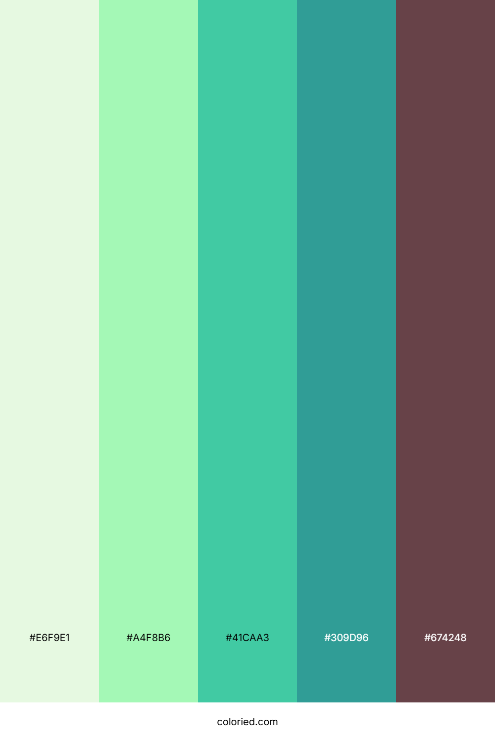 Spring Mint Rain Palette