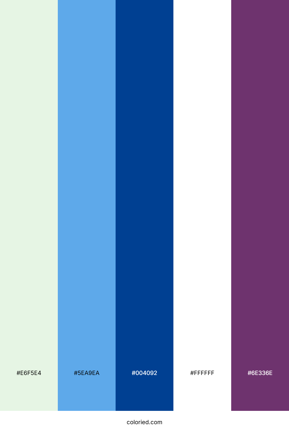 Spring Sky Lilac Color Palette