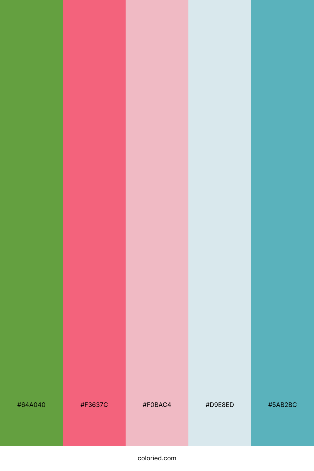 Springtime Blush Blue Color Palette